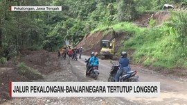 VIDEO: Jalur Pekalongan-Banjarnegara Tertutup Longsor