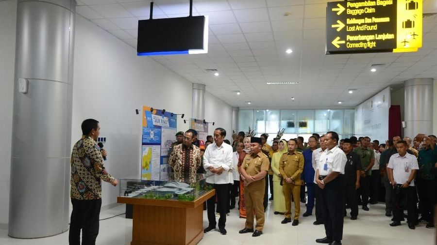 Salah satu tujuan kunjungan Jokowi, adalah melihat calon Ibu Kota baru Indonesia.