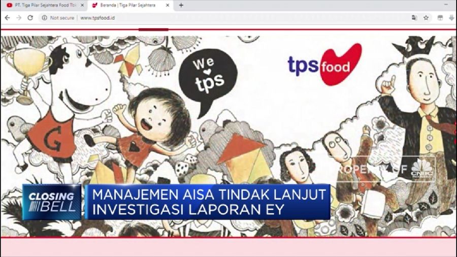 Anak usaha PT Tiga Pilar Sejahtera Tbk (AISA) atau TPS Food yang berada di divisi beras, PT Dunia Pangan, dinyatakan pailit.