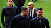 Cristiano Ronaldo dipastikan pelatih Juventus Max Allegri akan bermain saat melawan Ajax Amsterdam setelah pulih dari cedera hamstring saat memperkuat timnas Portugal di Kualifikasi Piala Eropa 2020. (REUTERS/Piroschka Van De Wouw)