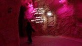 Pemandangan Gua Mukjizat yang menjadi bagian Taman Quran, Dubai, UEA.