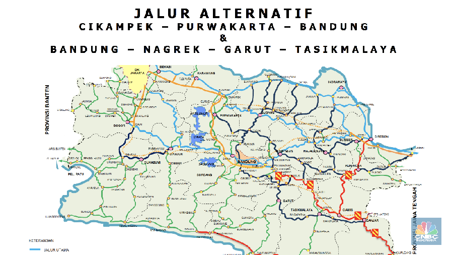 Jalur Laternatif Cikampek-Purwakarta-Bandung & Bandung-Nagrek-Garut-Tasikmalaya (dok. Dirjen Bina Marga Kemterian PUPR)