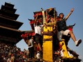 FOTO: Kemeriahan Festival Biska Jatra di Nepal