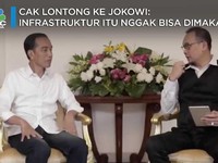 Cak Lontong ke Jokowi: Infrastruktur Itu Nggak Bisa Dimakan