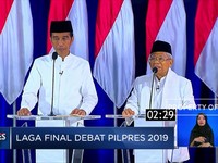 Ini Pesan Jokowi dan Ma'ruf di Akhir Debat