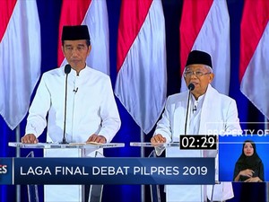 Ini Pesan Jokowi dan Ma'ruf di Akhir Debat