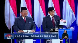 Ini Gaya Prabowo-Sandi Menutup Debat