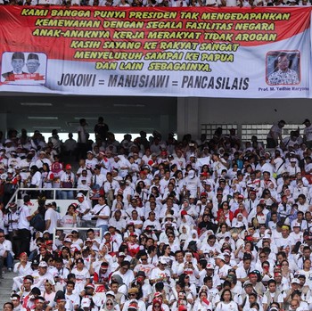 Kumpulan Massa yang Menyemut di Kampanye Akbar Jokowi-Ma'ruf