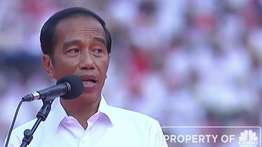 Calon presiden petahana nomor urut 01, Joko Widodo (Jokowi), dengan tegas mengatakan negara Indonesia tidak akan bubar.