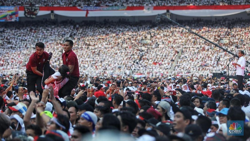 Akhir pekan ini tiba giliran Paslon 01 Jokowi - Mar'uf Amin menggelar Kampanye Akbar di Stadion Utama Gelora Bung Karno Jakarta.