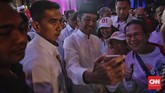 Cawapres nomor urut 01 Joko Widodo mengikuti debat kelima Pilpres 2019 di Hotel Sultan, Jakarta, Sabtu (13/4/2019). (CNN Indonesia/Adhi Wicaksono)