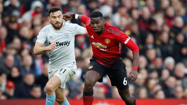 Hasil Liga Inggris: Manchester United vs West Ham 2-1