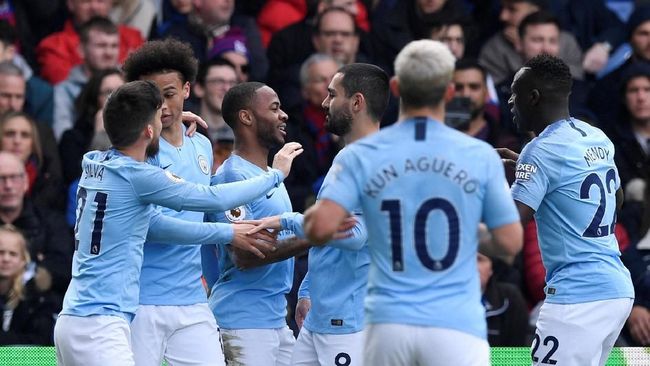 Hasil Liga Inggris: Manchester City Kalahkan Crystal Palace