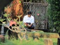 Prabowo Tertunduk Khidmat di Pusara Makam Ayahnya