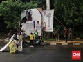 Masa Tenang, Alat Peraga Kampanye Pemilu 2019 Dibersihkan