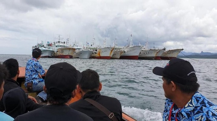 Di Fiji, Pemilih Nyoblos Pemilu 2019 di Tengah Laut