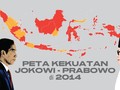 INFOGRAFIS: Peta Kekuatan Jokowi - Prabowo di Pemilu 2014