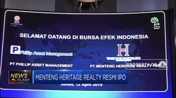 Menteng Heritage Realty Resmi Melantai di Bursa Efek