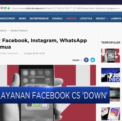 Momen Tumbangnya Layanan Facebook Cs