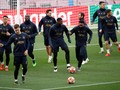 FOTO: Intip Latihan Barcelona vs Man United di Liga Champions