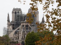 Penampakan Terkini Katedral Notre-Dame yang Hangus Terbakar