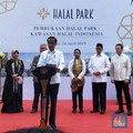 Jokowi Resmikan Proyek Halal Park Rp 250 Miliar