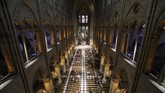 Notre Dame juga menjadi saksi bisu atas pengangkatan Napoleon Bonaparte sebagai Kaisar Prancis pada 1804, ketika pendahulunya memilih gereja lain. Bukan hanya untuk pengangkatan, Bonaparte memilih Notre Dame sebagai lokasi pernikahannya pada 1810. (Ludovic MARIN / AFP)