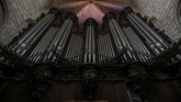 Bukti kemegahan arsitektur Gereja Notre Dame di Paris, Prancis. (Ludovic MARIN / AFP)