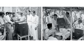 Anggota PPPS sedang membuka kotak suara sebelum penghitungan suara DPR, Jakarta 29 September 1955. (Sumber: ANRI)