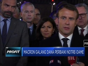 Presiden Prancis Galang Dana untuk Bangun Kembali Notre-Dame