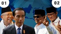 Quick Count Pukul 17.00 WIB: Jokowi Unggul 10% Vs Prabowo