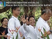 Gaya Santai Para Menteri Saat Nyoblos di TPS
