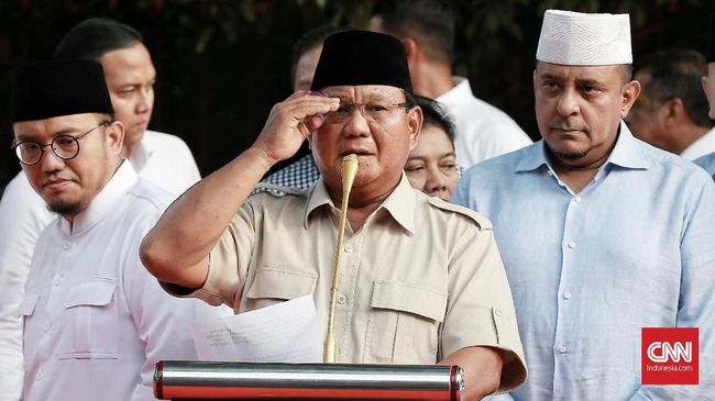 Ragam Tudingan Prabowo Usai Kalah Quick Count Pilpres 2019