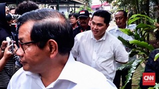 Erick Thohir dan Pramono Anung Sambangi Kediaman Mega