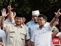 Riuh Relawan Prabowo usai Pidato 'Klaim' Kemenangan