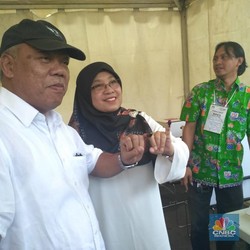 Mohon Maaf, Menteri Basuki Cuma Coblos Satu Surat Suara