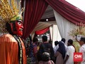 TPS Tempat Jokowi Mencoblos Dihiasi Ondel-ondel