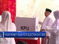 Ma'ruf Amin Gunakan Hak Suara di Jakarta Utara