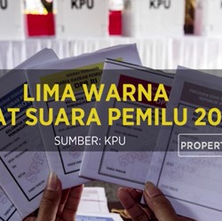 Mengenal Lima Warna Surat Suara Pemilu