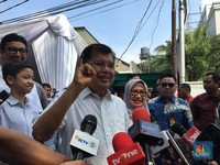 Hari Pencoblosan, JK Harap Partisipasi Pemilu Sentuh 75-80%