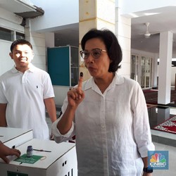 Hasil Quick Count Terbangkan Rupiah Cs, Ini Kata Sri Mulyani