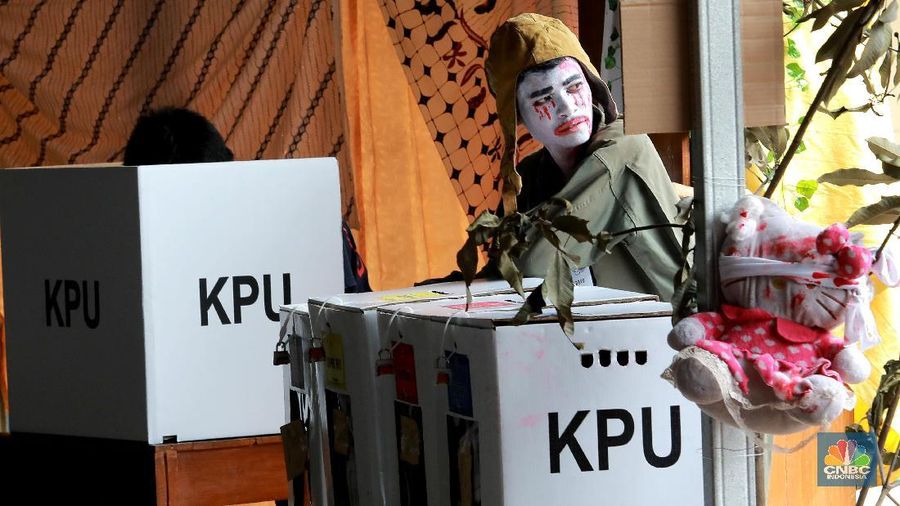 Penghitungan suara pemilihan presiden 2019 telah masuk dari 555.124 tempat pemungutan suara (TPS) dari total 813.350 TPS.