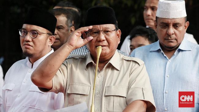 Pidato 'Kemenangan' Prabowo: Kita Unggul 55,4 Persen