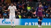 Padahal Manchester United sempat memberikan ancaman serius di awal pertandingan dan terlihat memiliki potensi mengimbangi Barcelona. (REUTERS/Albert Gea)
