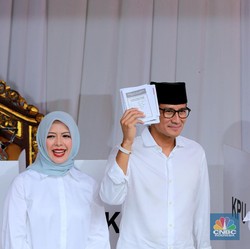 Sandiaga Imbau Masyarakat Segera Datang ke TPS