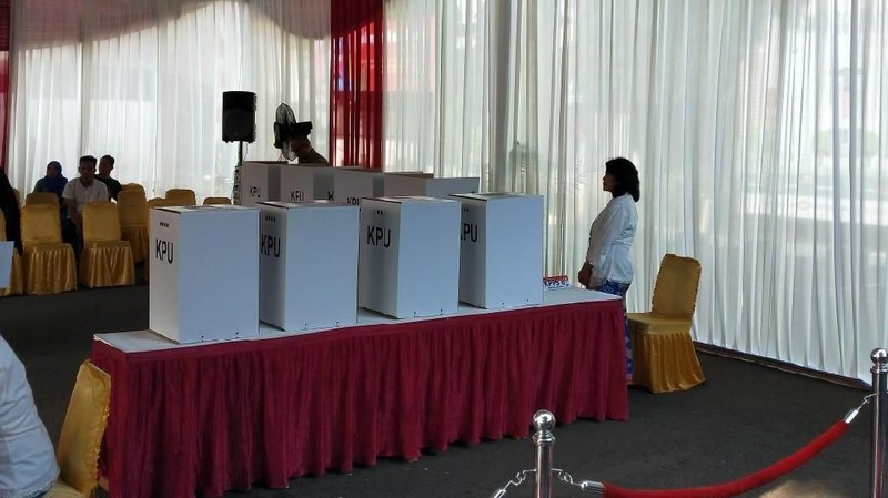 Suasana TPS tempat Jokowi akan memberikan hak suaranya di Pemilu 2019.