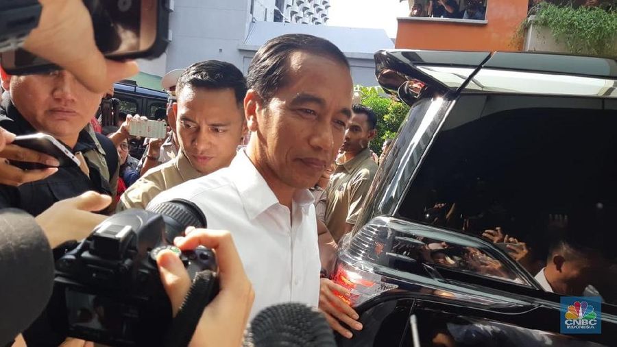 Kehadiran Jokowi bertujuan untuk memantau penghitungan suara pemilihan presiden 2019.