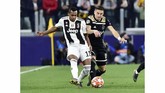 Usai leg pertama yang berakhir 1-1, Juventus menjadi tuan rumah leg kedua perempat final Liga Champions 2018/2019 menjamu Ajax pada Rabu (17/4) dini hari waktu Indonesia barat. (REUTERS/Massimo Pinca)