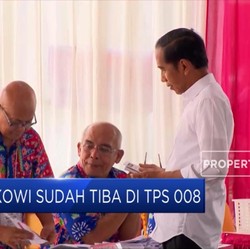 Dikawal TKN, Jokowi Nyoblos di Gambir