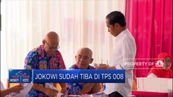 Dikawal TKN, Jokowi Nyoblos di Gambir